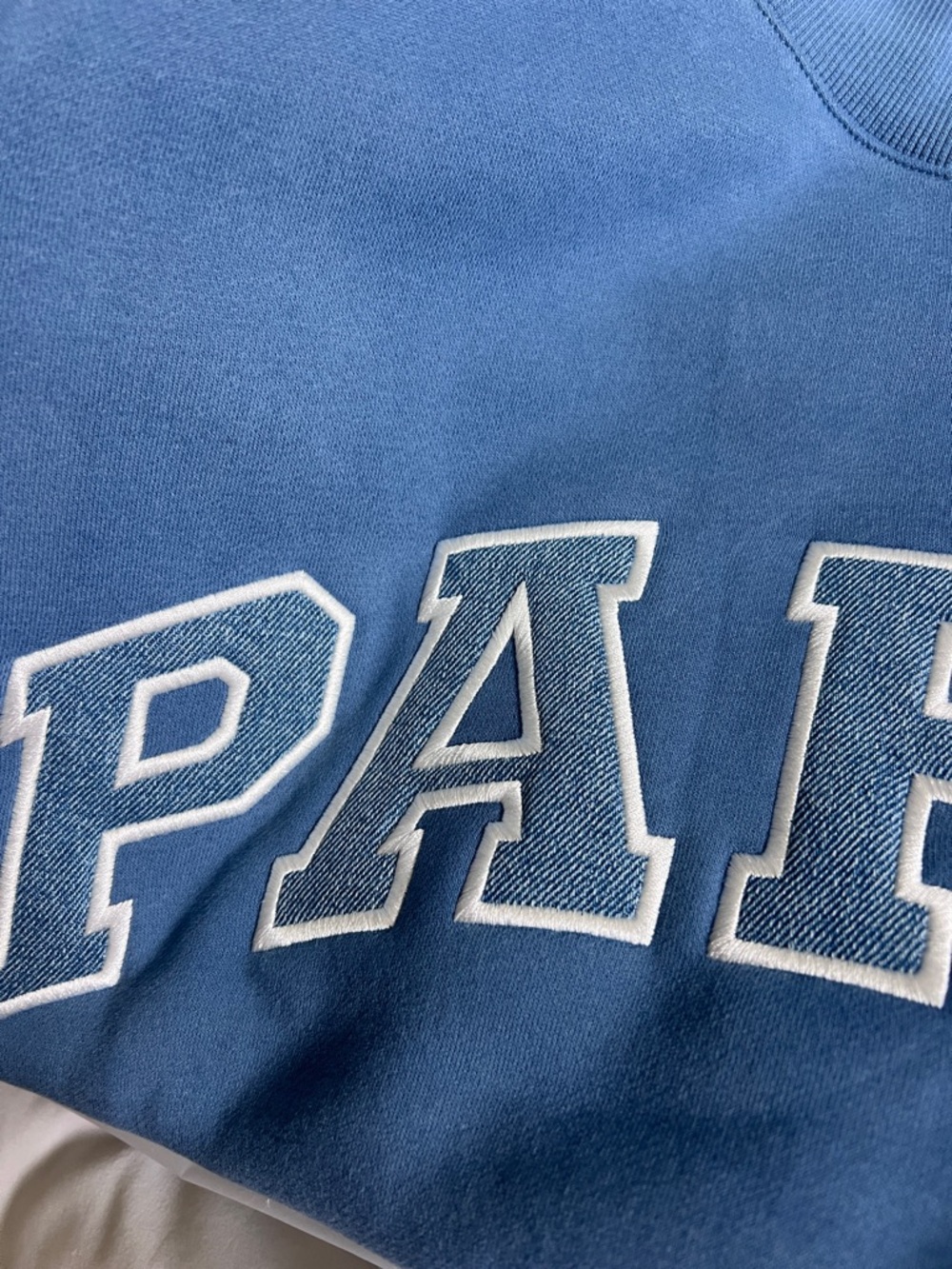 Parke Blue Mock-Neck Women's Sweatshirt - Picture 4 of 4